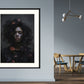 Ingelijst Digital Artwork (AI) Flowerbomb.1 (80 x 60 cm)
