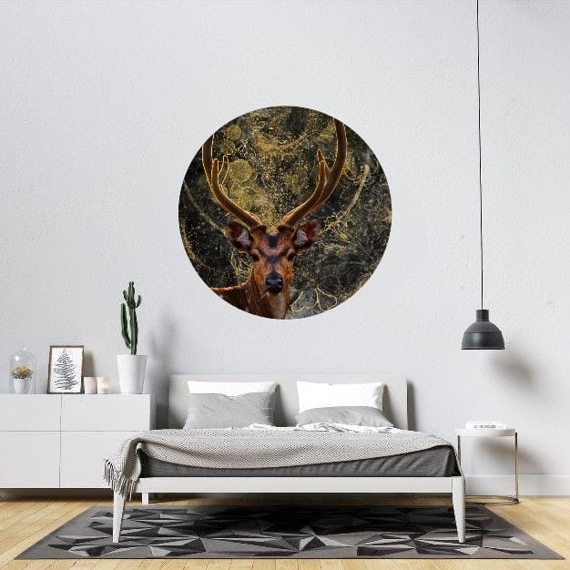 Muurcirkel / Wandcirkel Hert Ø 50 cm (3mm)