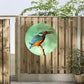 Tuin Wandcirkel Ijsvogel groen Ø 60 cm