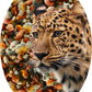 Aluminium Muur ovaal Cheetah 50 x 75