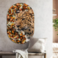 Aluminium Muur ovaal Cheetah 50 x 75